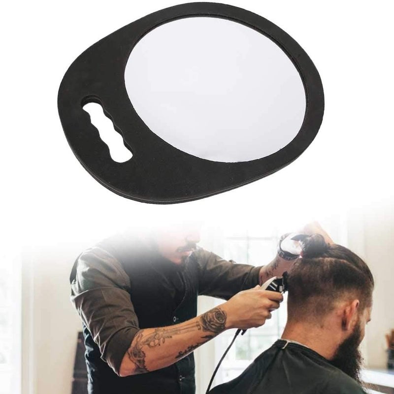 woobles Hairdressing sponge mirror, Portable Wear Resistant Desktop Round Makeup Vanity Mirror, Dressing mirror, Beauty salon mirror Home Cosmetic Tool(black) - Image 3